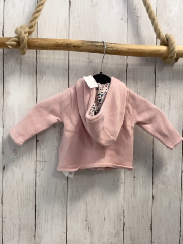 sergent major Strickjacke Gr. 56  rosa gestickte Blumen