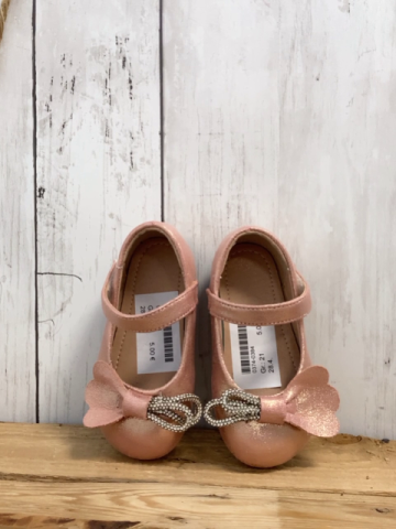   Schuhe  Gr. 21  rosa mit Glitzer Schleife 