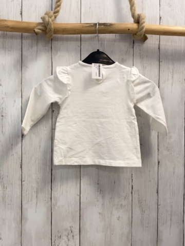   Langarmshirt  Gr. 74  weiß Schmetterlinge 
