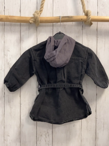 Zara Kleid  Gr. 86  grau Jeans hellgraue Kapuze 