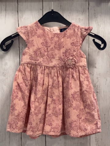 Blue Seven  Kleid  Gr. 68  lachs Kord brombeere Blumen 