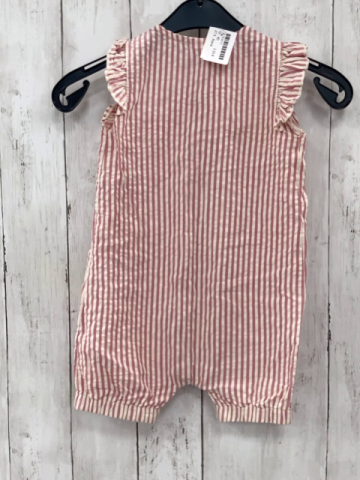 Alana  Playsuit Gr. 80  altrosa weiße Streifen 