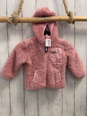 DKNY Plüschjacke  Gr. 80  rosa Kapuze 