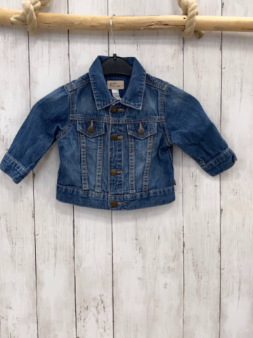 GAP  Jeansjacke  Gr. 74  blau orange Nähte 