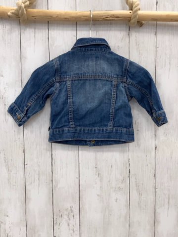GAP  Jeansjacke  Gr. 74  blau orange Nähte 