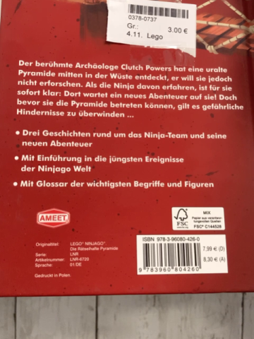 Lego Buch Ninjago Die Rätselhafte Pyramide 