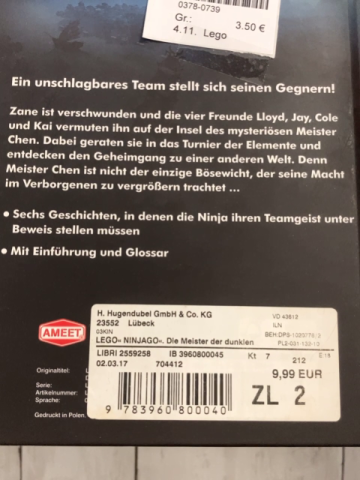 Lego Buch Ninjago Die Meister der dunklen Magie 