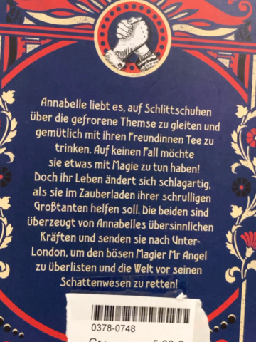   Buch Annabelle und die unglaubliche Reise nach Unter-London 