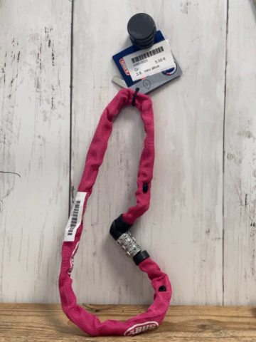 neu abus  Fahrradschloss  pink  Stoff mit Zahlenschloss + Schlüssel 