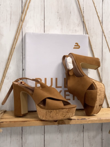Bull Boxer  Sandaletten Gr. 40  braun Korksohle hoher Absatz neu NP 49,95 € 