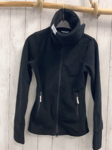 Steeds  Fleecejacke  Gr. 164  schwarz großer Kragen 