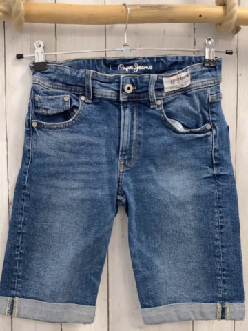 Pepe Jeans  Shorts  Gr. 146  blau Jeans Bund verstellbar 