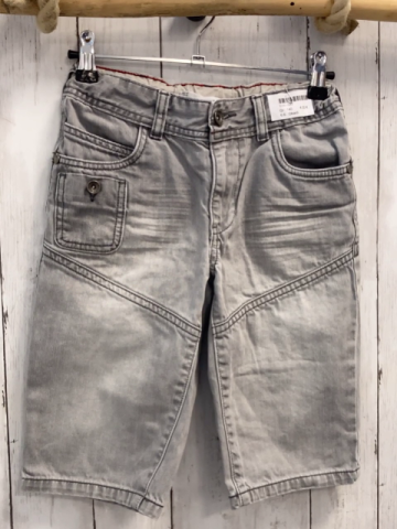 Okaidi  Shorts  Gr. 140  grau Jeans Bund verstellbar 