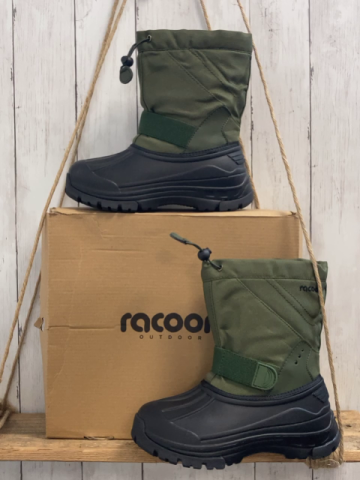 racoon neu Winterboots Gr. 35  oliv schwarz