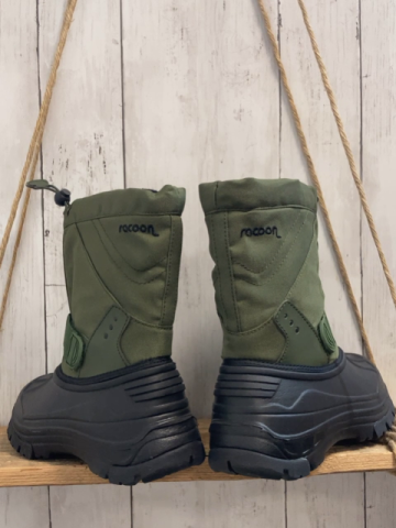 racoon neu Winterboots Gr. 35  oliv schwarz