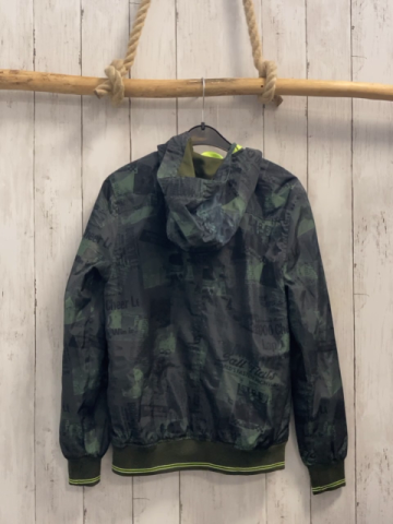 Petrol Industries Regenjacke Gr. 152  oliv Schrift gelbe Streifen am Bund 