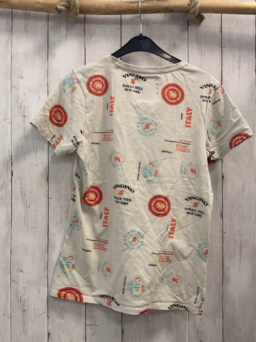 Vingino T-Shirt Gr. 158  beige bunte Schrift