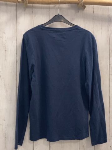 Vingino Langarmshirt Gr. 164  blau weiße Schrift