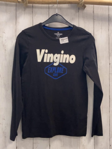 Vingino Langarmshirt Gr. 152  schwarz weiße Schrift