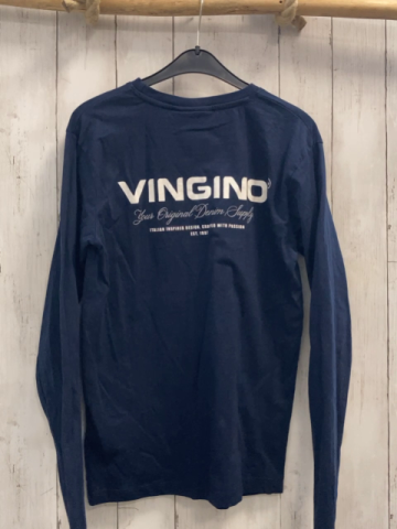 Vingino Langarmshirt Gr. 158  blau weiße Schift