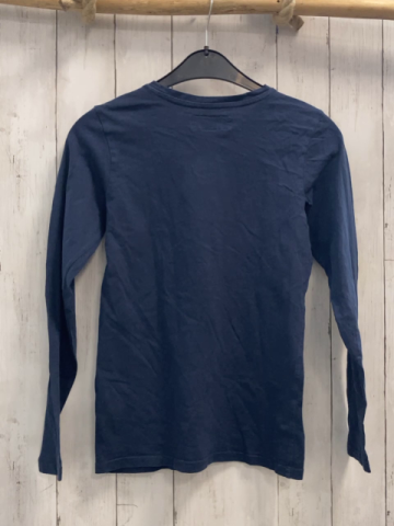 Vingino Langarmshirt Gr. 152  blau grüne Schrift