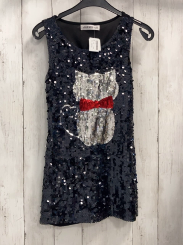 Jolie Miss Kleid Gr. 128  schwarz Pailetten 
