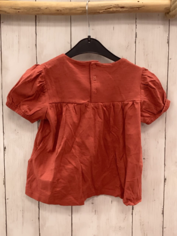 Sergent Major  T-Shirt  Gr. 116  rost gestickte Blumen weiße Pailetten