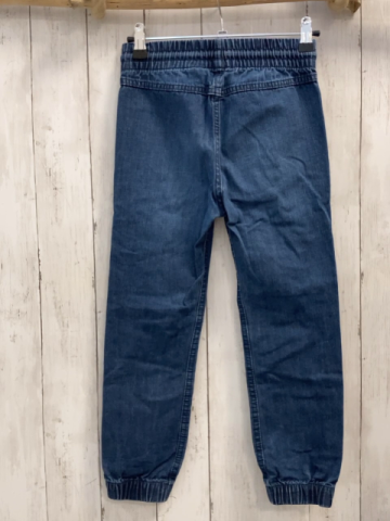 H&M  Hose  Gr. 128  blau Jeans Gummizugbund mit weißer Kordel 