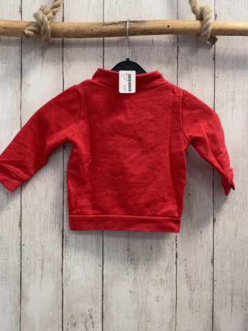  Pullover  Gr. 80  rot Glitzerherzen 