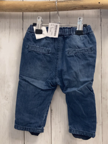 Staccato  Hose  Gr. 68  blau Jeans gefüttert gestickte Netze Kordel