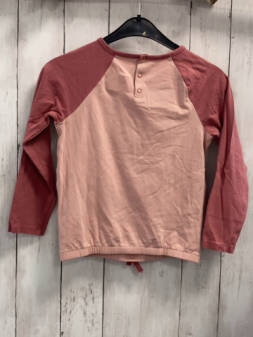 Sergent Major  Langarmshirt  Gr. 122  lachs himbeere Schrift 