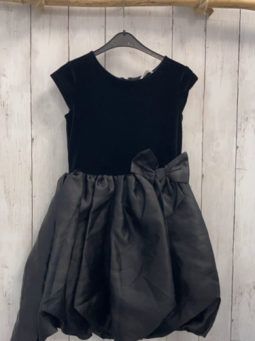 H&M  Kleid  Gr. 122  schwarzes Samtoberteil Ballonrock Schleife 