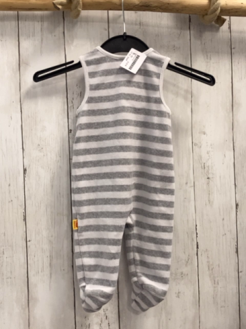 Steiff Schlafanzug Gr. 62  grau weiß gestreift Nicky