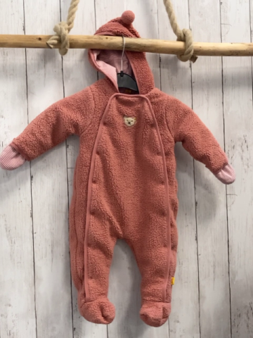 Steiff Plüschoverall Gr. 68  himbeerton 