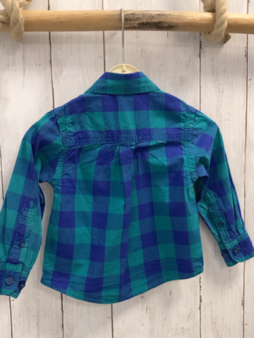  Hemd  Gr. 86  lila grün kariert 