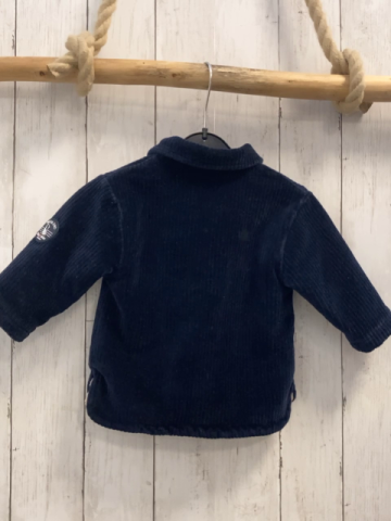 Weekend à la mer  Nickyjacke  Gr. 68  blau Nicky Rippen beige Teddyfutter 