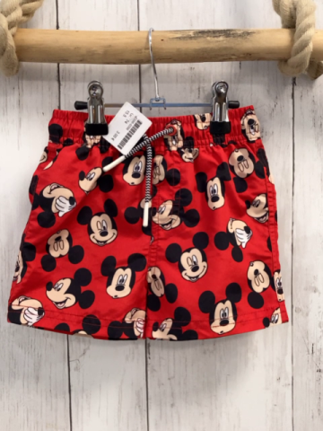   Badeshorts  Gr. 74  rot Minnie Mouse Köpfe 