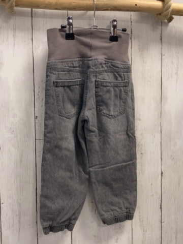   Hose  Gr. 86  hellgrau Jeans gefüttert Stickbund 