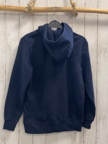   Pullover  Gr. 158/164  blau Kapuze weiße Schrift 