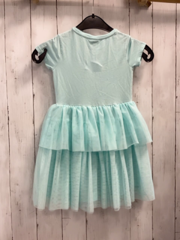 S´Oliver  Kleid  Gr. 122  hellblau Flamingos Tüllrüschenrock 