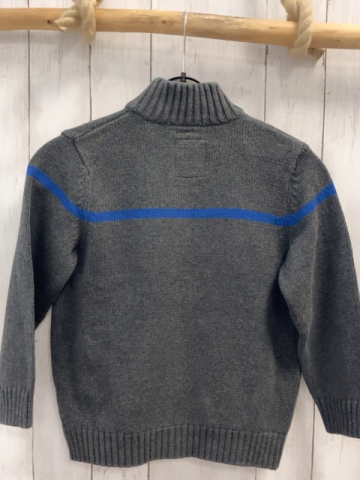 Tom Tailor  Strickjacke  Gr. 122  grau + blau hellblaue Streifen 