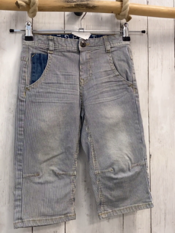 Esprit  Shorts  Gr. 128  blau hellgraue Streifen Bund verstellbar  