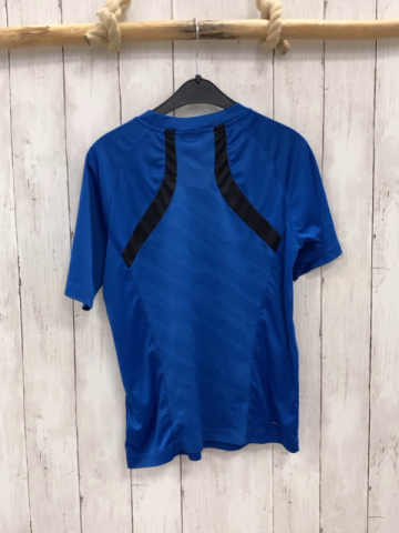  Sportshirt Gr. 146  blau schwarz grün Muster