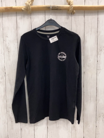 Jack & Jones Langarmshirt Gr. 164  schwarz weißes Logo