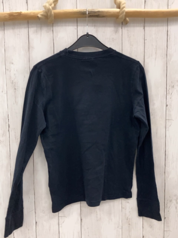 Abercrombie Langarmshirt Gr. 158  blau weiße Schrift Basketball