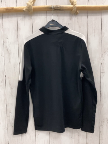 Nike Sportshirt Gr. 152  schwarz weiß Reißverschluss