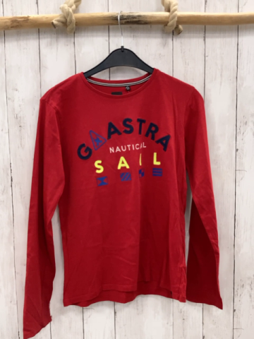 Gaastra Langarmshirt Gr. 158  rot bunte Schrift