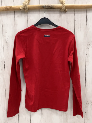 Gaastra Langarmshirt Gr. 158  rot bunte Schrift