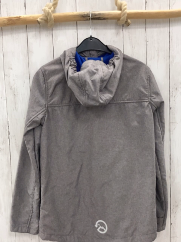  Softshelljacke Gr. 158  grau blauer Reißverschluss