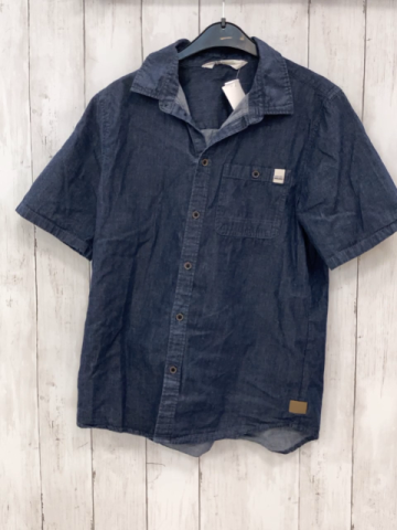 H&M Sommerhemd Gr. 158  blau Jeans